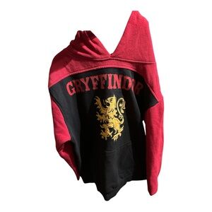 L Harry Potter Gryffindor Hooded Pullover Red & Black